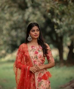 The Anarkali Store Juhi Crop Top & Skirt