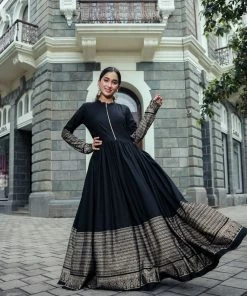 The Anarkali Store Charvi Black