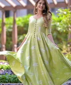 The Anarkali Store Jasmine Green