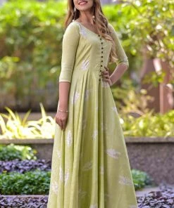 The Anarkali Store Jasmine Green