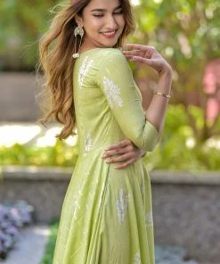 The Anarkali Store Jasmine Green