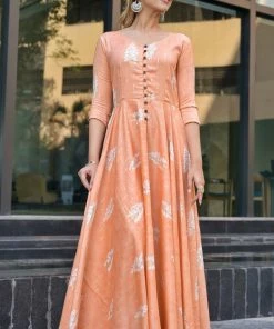 The Anarkali Store Jasmine Peach Quirk Factory