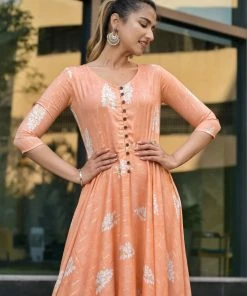 The Anarkali Store Jasmine Peach Quirk Factory