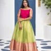 The Anarkali Store Navya - Green Off Shoulder