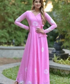 The Anarkali Store Tisya Pink