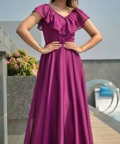 The Anarkali Store Lia Purple Quirk Factory