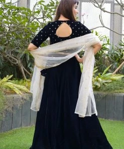 The Anarkali Store Zaira Blue Lehenga Quirk Factory