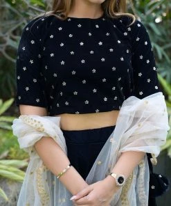 The Anarkali Store Zaira Blue Lehenga Quirk Factory