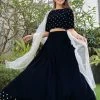 The Anarkali Store Zaira Blue Lehenga Quirk Factory