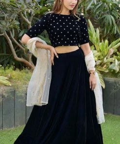 The Anarkali Store Zaira Blue Lehenga Quirk Factory