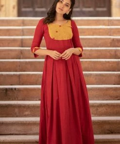 The Anarkali Store Meera Red Quirk Factory