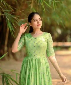 The Anarkali Store Adira Green