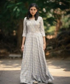 The Anarkali Store Quirk Factory Oorvi Grey