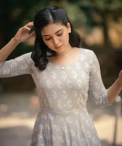 The Anarkali Store Quirk Factory Oorvi Grey