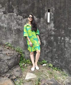 Threeness Tie And Dye Shirt Dress Breezy Summer