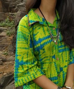 Threeness Tie And Dye Shirt Dress Breezy Summer