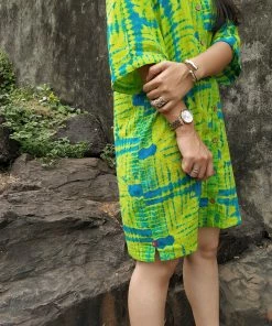 Threeness Tie And Dye Shirt Dress Breezy Summer