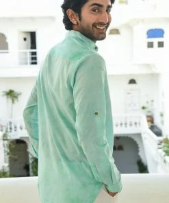 Gulaal Turquoise Tie-Dye Kurta