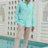 Gulaal Turquoise Tie- Dye Shirt Men's Shirt