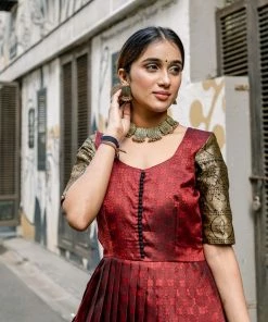 The Anarkali Store Quirk Factory Daamini - Maroon