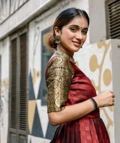 The Anarkali Store Quirk Factory Daamini - Maroon