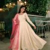 The Anarkali Store Ishita White Anarkali Set