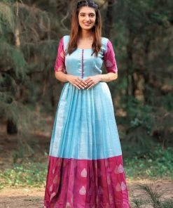 The Anarkali Store Quirk Factory Daamini - Blue