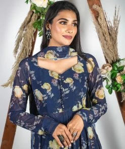 Niram Ever Willow Ridhi - Midnight Blue