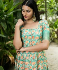 Niram Ever Willow Thooriga - Coral Blue