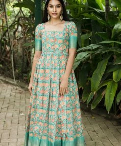 Niram Ever Willow Thooriga - Coral Blue