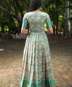 Niram Ever Willow Thooriga - Coral Blue