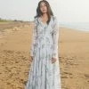 Niram Ever Willow Grey- Floral Organza Dress