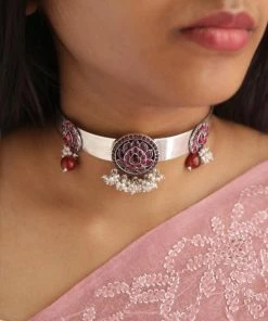 PraDe Jewels Choker Seetha SIlver Necklaces