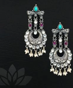 PraDe Jewels Silver Earrings Earrings Pooyyam