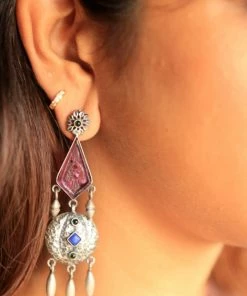 PraDe Jewels Earrings Kanishithra Silver Earrings