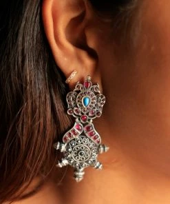 PraDe Jewels Earrings Sethadevi Silver Earrings