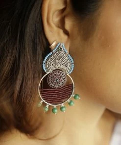 PraDe Jewels Earrings Chithram Silver Earrings