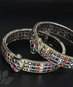 PraDe Jewels Bangles Kathyaayani Silver Bangles