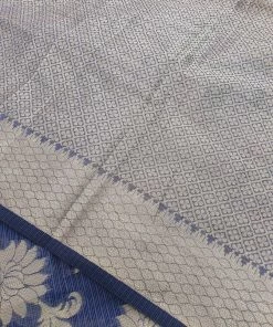 Tashi Threads Grey Floral Kota Saree Sarees