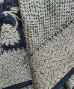 Tashi Threads Black Floral Kota Saree