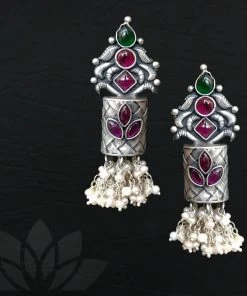 PraDe Jewels Earrings Amavasya Silver Earrings