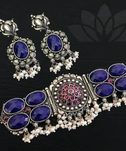 PraDe Jewels SIlver Necklaces Necklace Abhigamyah Set 5 PraDe Jewels SIlver Necklaces Necklace Abhigamyah Set