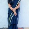 Tashi Threads Sarees Monochrome -012