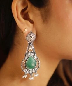 PraDe Jewels Earrings Shaaji Silver Earrings