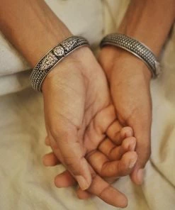 PraDe Jewels Bangle Gaurika Silver Bangles