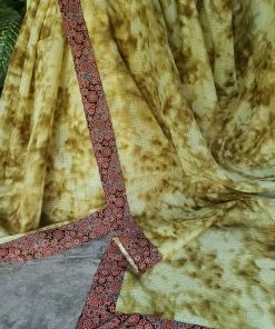 Tashi Threads Silk Kota Saree - Mehendi Green