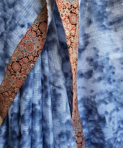 Tashi Threads Silk Kota Saree - Grey