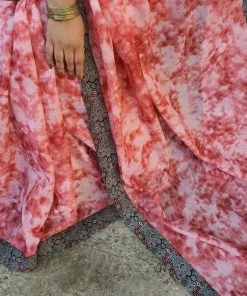 Tashi Threads Silk Kota Saree - Maroonish Peach