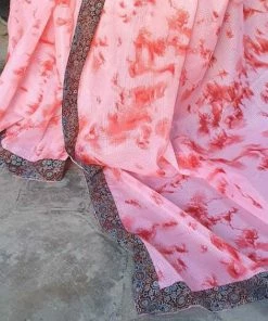 Tashi Threads Silk Kota Saree - Peach Sarees