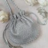 AMYRA Purse & Potli Silver Sequin Potli Bag